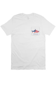 J Hook USA - Pocket Tee - White - Jhook Company