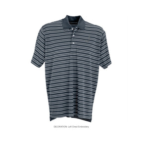 J-Hook Pro Stripe Polo - Navy - Jhook Company